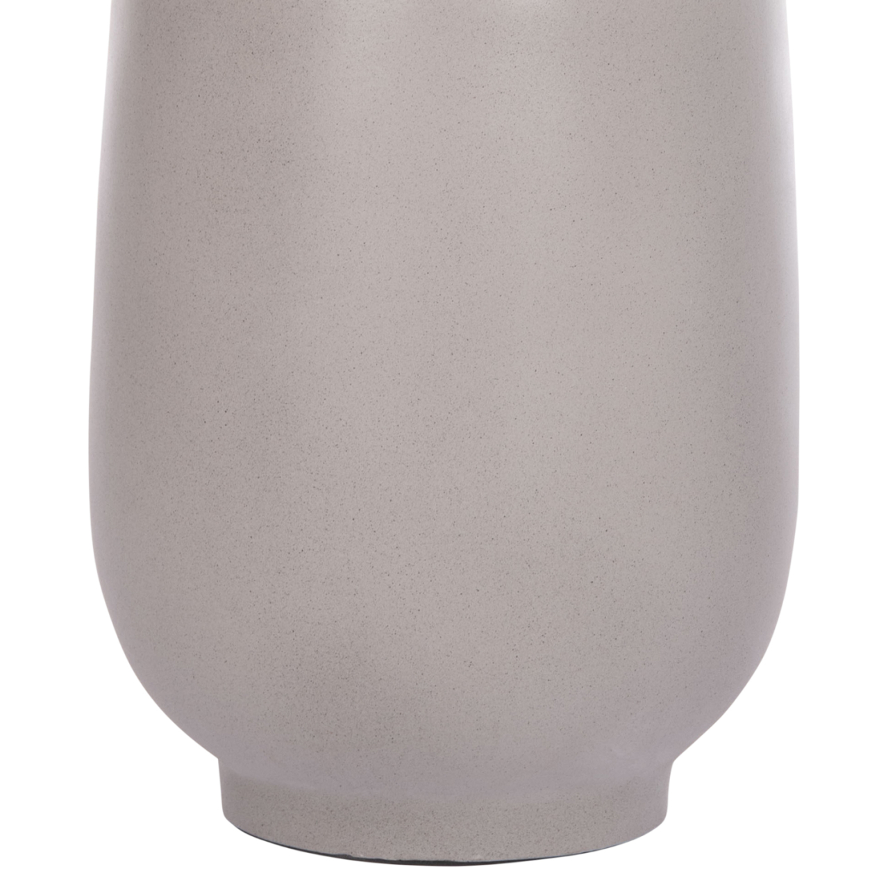 DECORATIVE FLOOR VASE LINTER HM4662.03S FIBER CEMENT IN GREY--TEAK WOOD Φ34x60Hcm. [10]