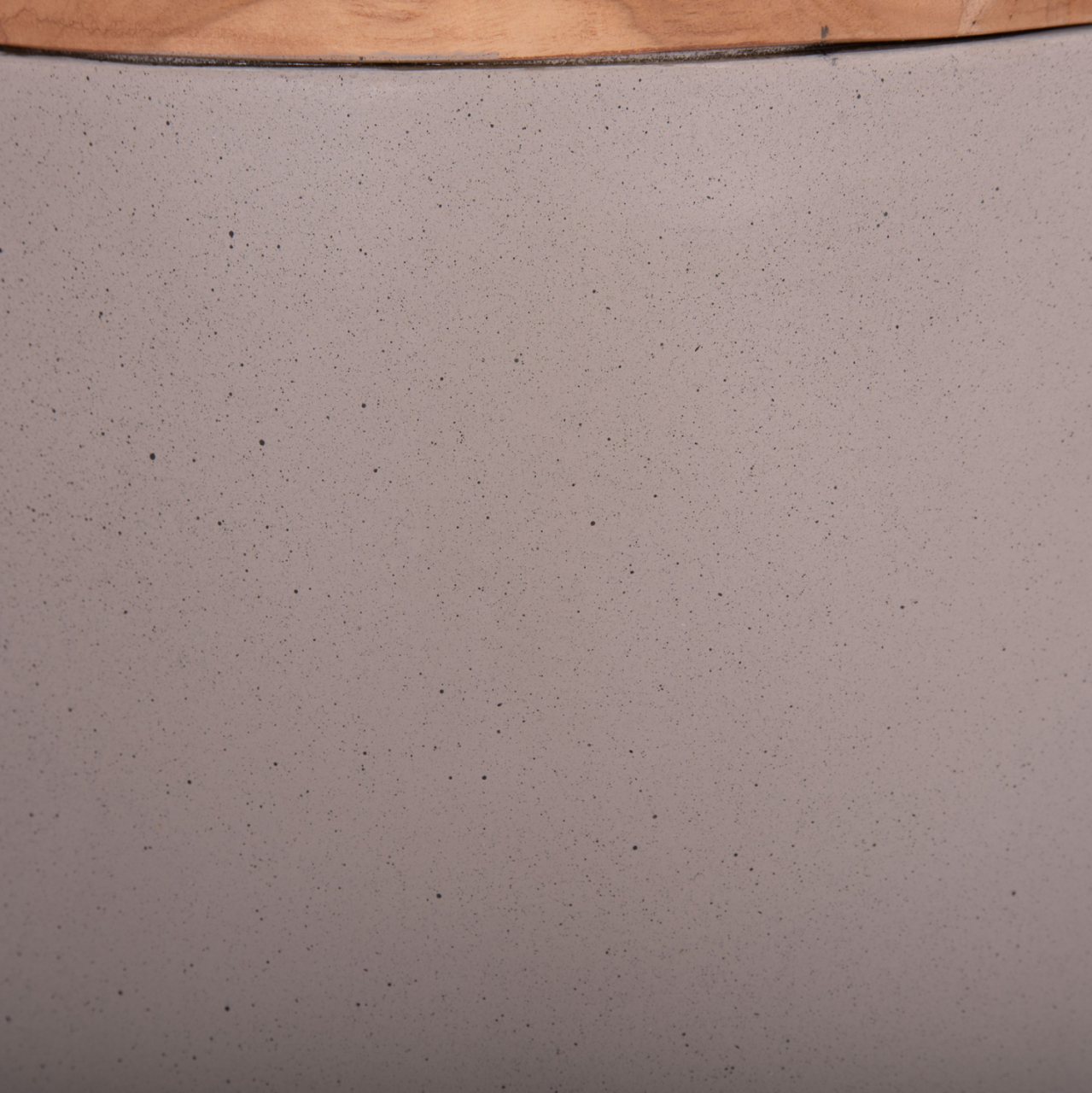 DECORATIVE FLOOR VASE LINTER HM4662.05S FIBER CEMENT IN GREY MATTE--TEAK WOOD Φ34x60Hcm. [6]