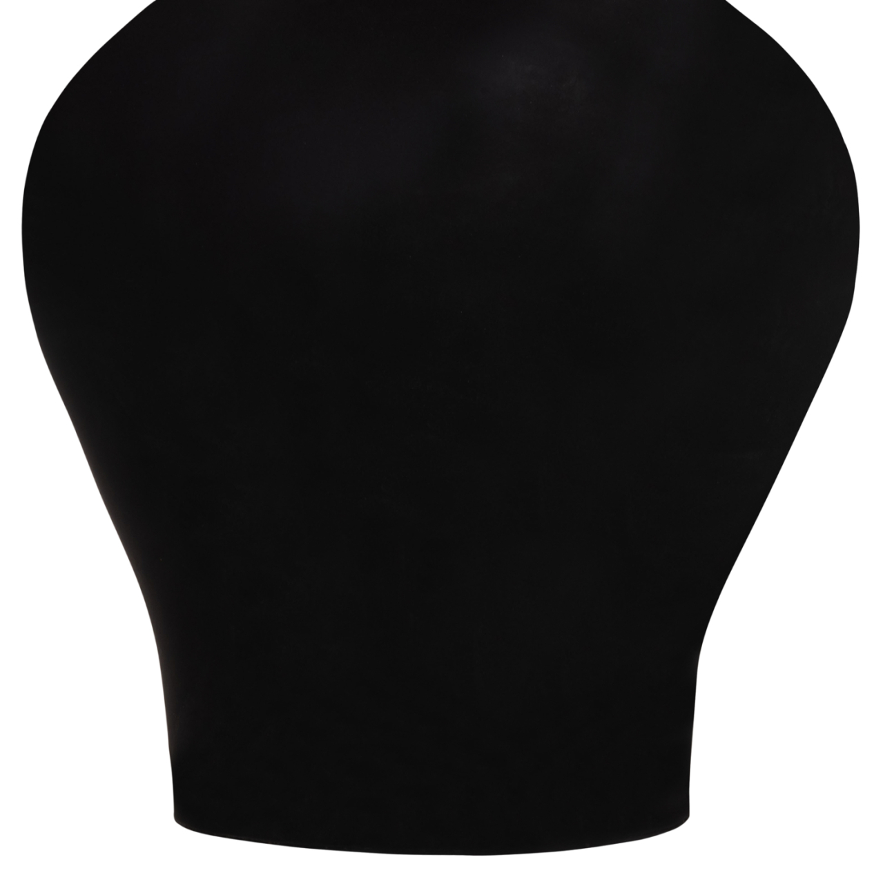 DECORATIVE FLOOR VASE NEBULA HM4660.01S FIBER CEMENT IN BLACK--TEAK WOOD Φ45x115Hcm. [6]