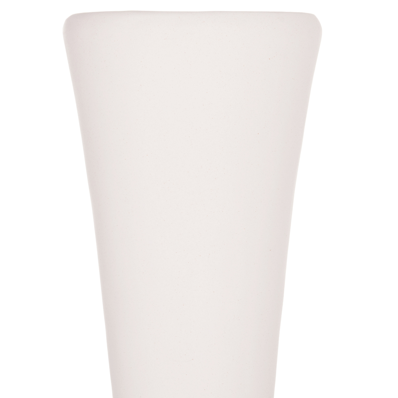 DECORATIVE FLOOR VASE NEBULA HM4660.02M FIBER CEMENT IN WHITE--TEAK WOOD Φ45x148Hcm. [4]