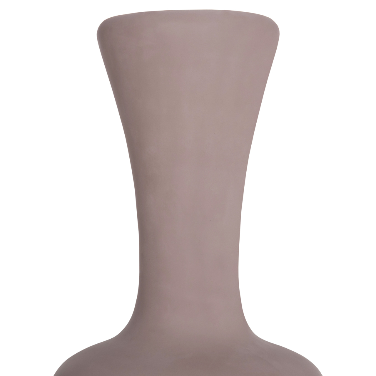 DECORATIVE FLOOR VASE NEBULA HM4660.05L FIBER CEMENT IN TAUPE--TEAK WOOD Φ45x172Hcm. [4]
