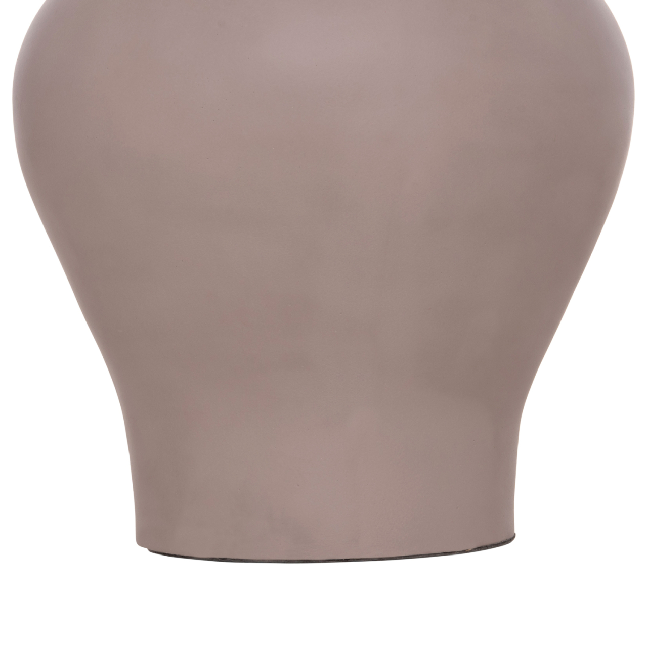 DECORATIVE FLOOR VASE NEBULA HM4660.05S FIBER CEMENT IN TAUPE--TEAK WOOD Φ45x115Hcm. [6]