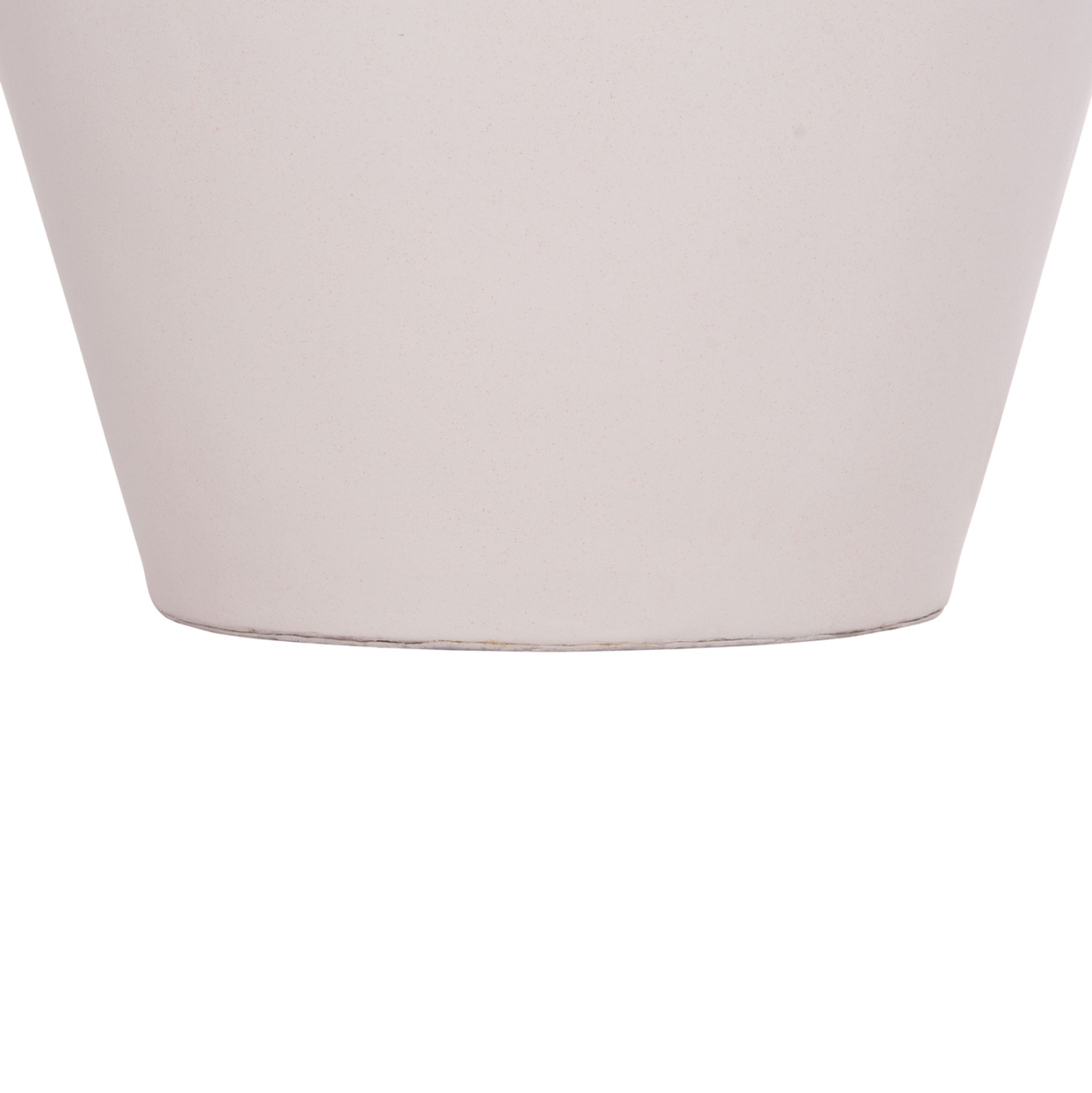 DECORATIVE FLOOR VASE NEBULA HM4661.02 FIBER CEMENT IN WHITE--TEAK WOOD Φ60x115Hcm. [6]