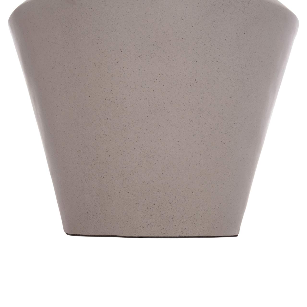 DECORATIVE FLOOR VASE NEBULA HM4661.03 FIBER CEMENT IN GREY--TEAK WOOD Φ60x115Hcm. [7]