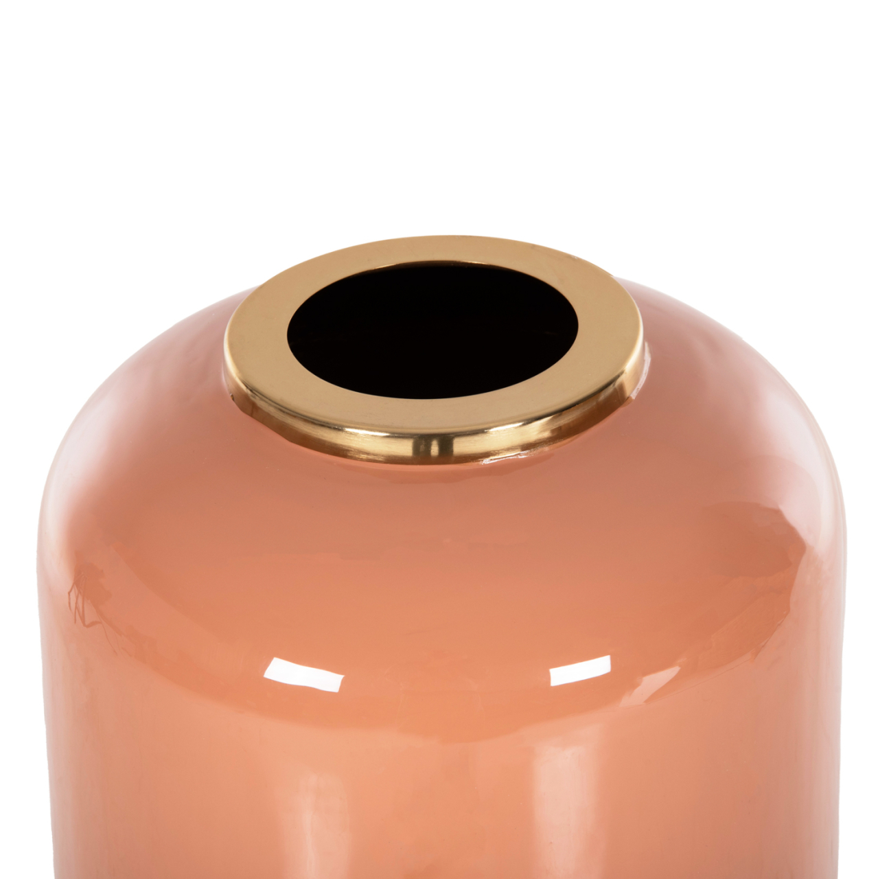 DECORATIVE FLOOR VASE RAKSASA HM4230.02 METAL IN SALMON-LIGHT BRONZE Φ30x90Hcm. [4]