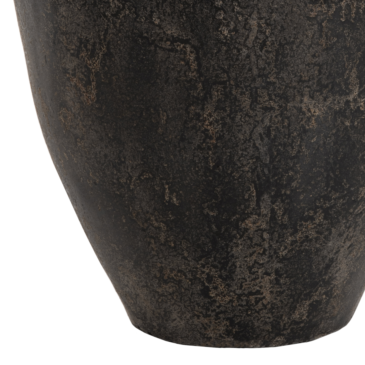 DECORATIVE FLOOR VASE SPARTA HM7934 TERRACOTA IN BLACK COLORING Φ66x85Hcm. [6]