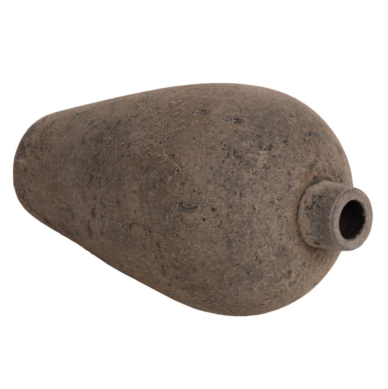 DECORATIVE FLOOR VASE ZATI HM7929 TERRACOTTA IN GREY COLORING Φ32x60Hcm. [4]