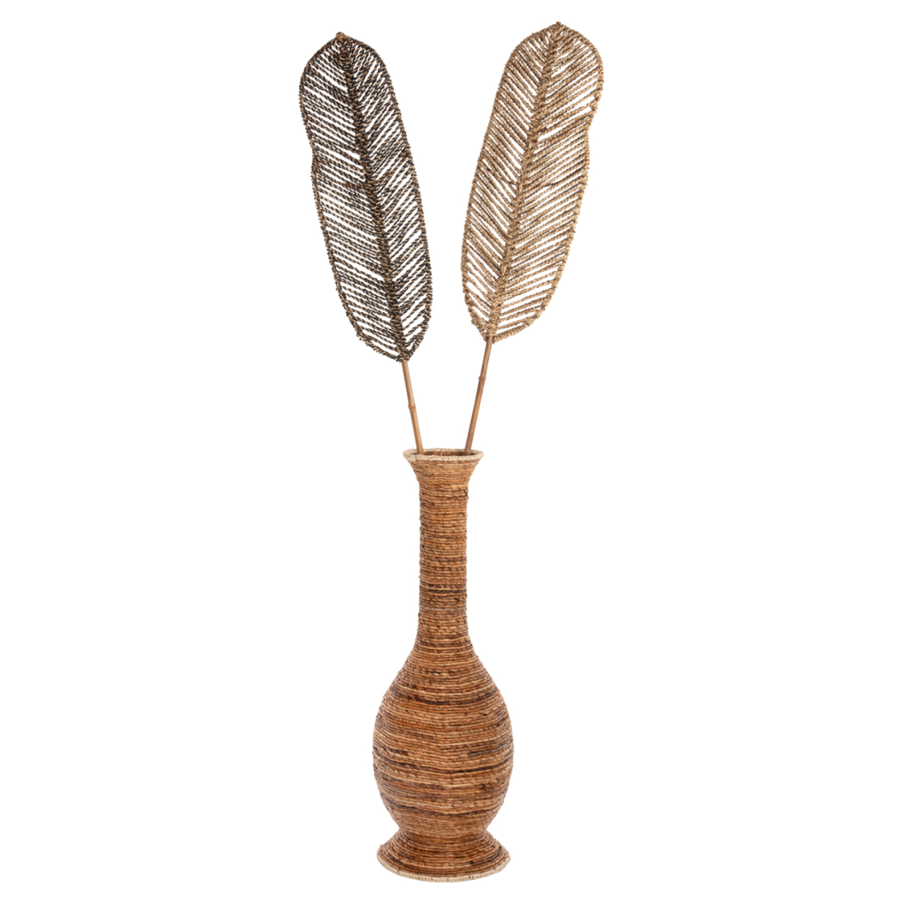 DECORATIVE LEAF HM7823.01 MADE OF BAMBOO AND SEAGRASS NATURAL 78Χ30x200Hcm. [7]