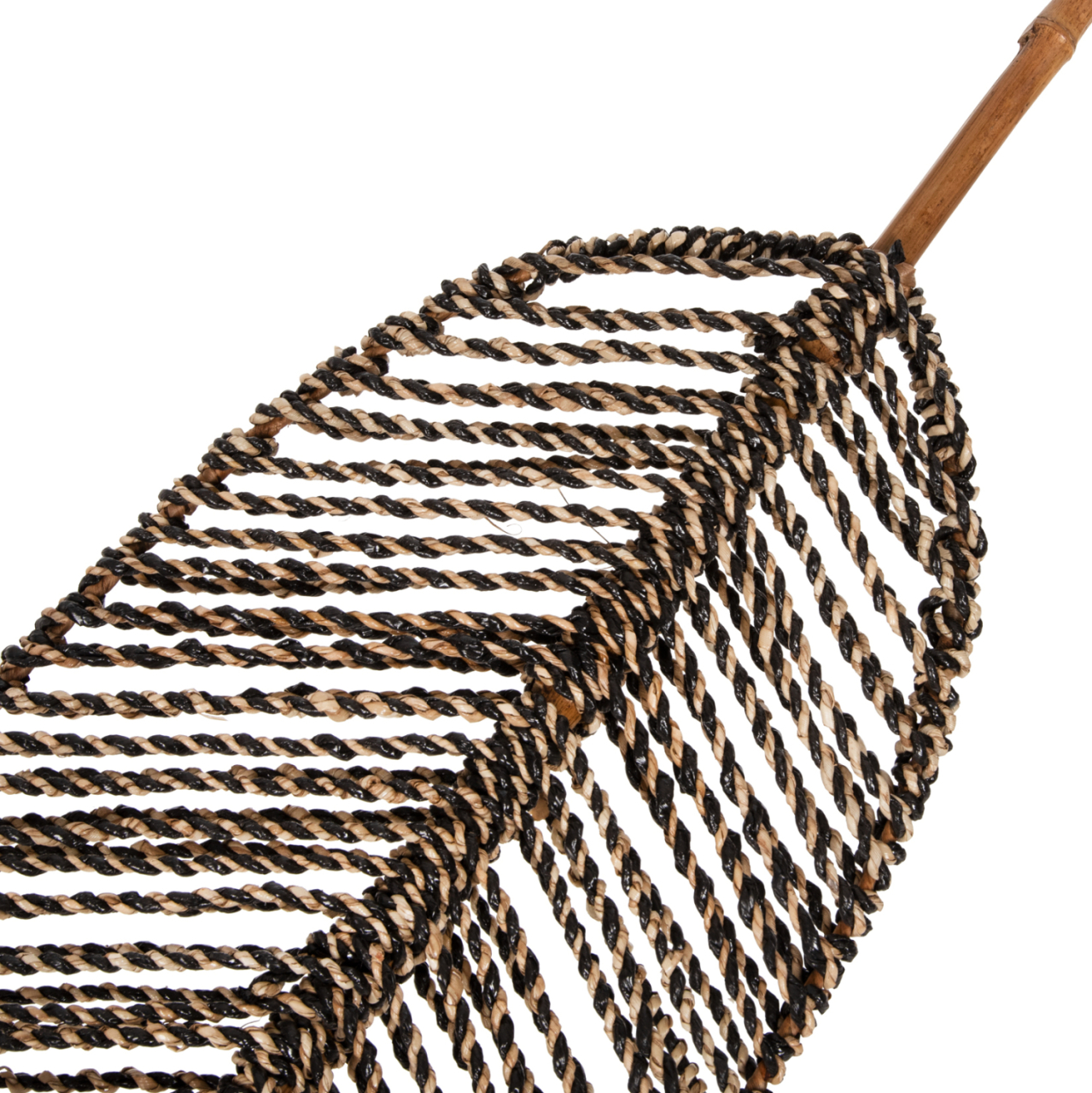 DECORATIVE LEAF HM7823.02 MADE OF BAMBOO AND SEAGRASS BLACK NATURAL 30x200x3Hcm. [5]