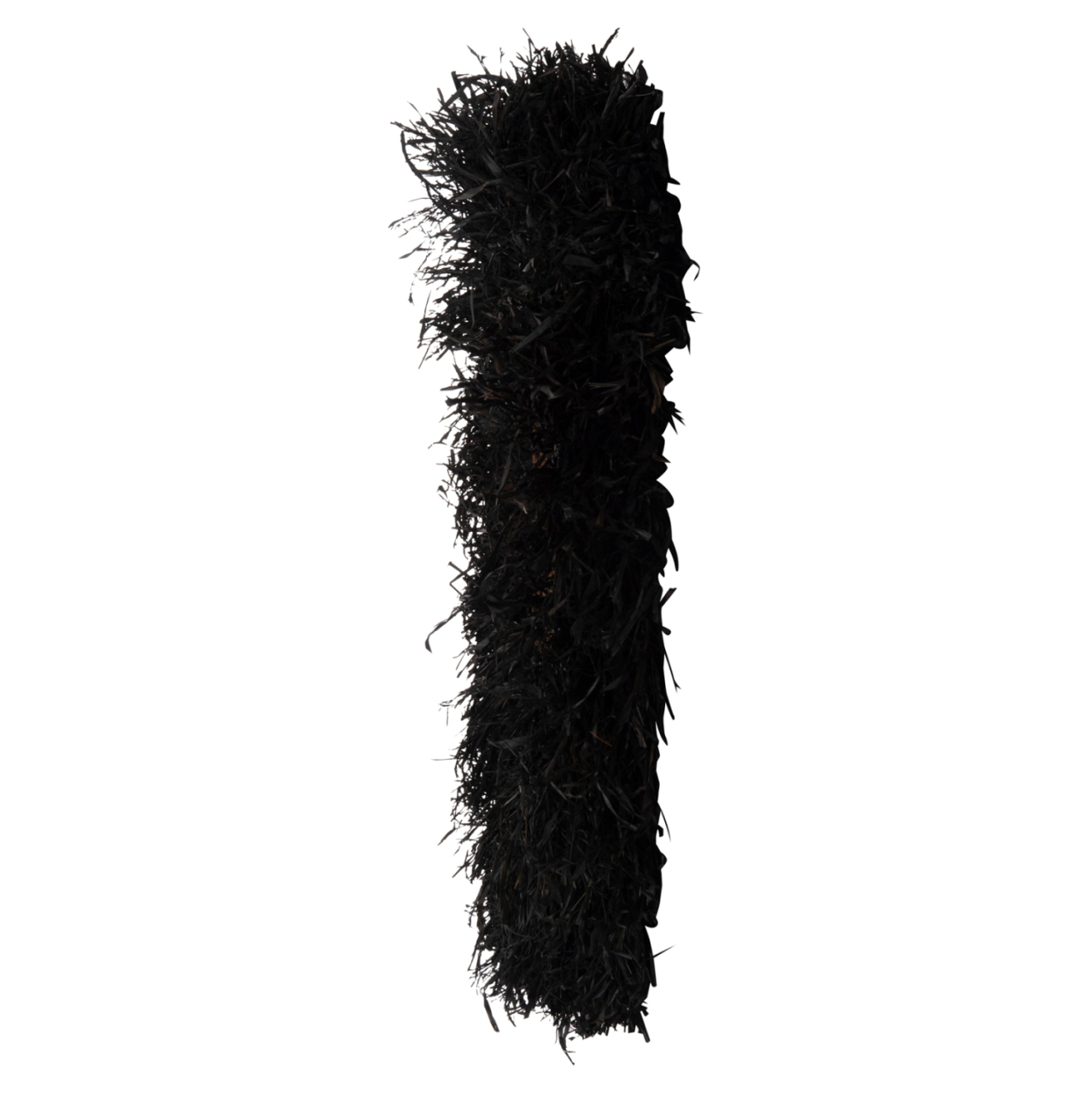 DECORATIVE ROUND WALL MIRROR BRENNO HM4713 BANANA FIBERS IN BLACK Φ80cm. [10]