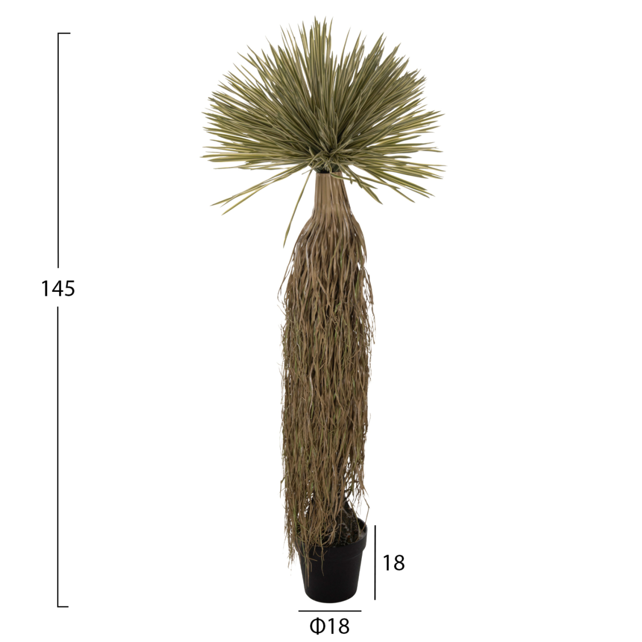 DECORATIVE SYNTHETIC PLANT HM7973 SCARECROW IN POT 145H cm. [2]