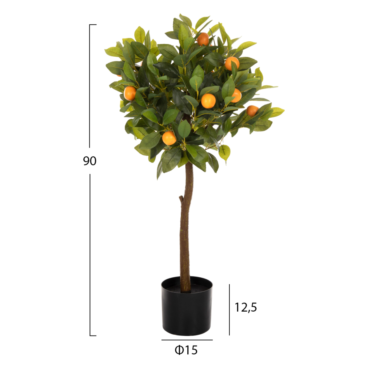 DECORATIVE SYNTHETIC PLANT IN POT HM4021 ORANGE TREE Φ15x12.5-90Hcm. [2]