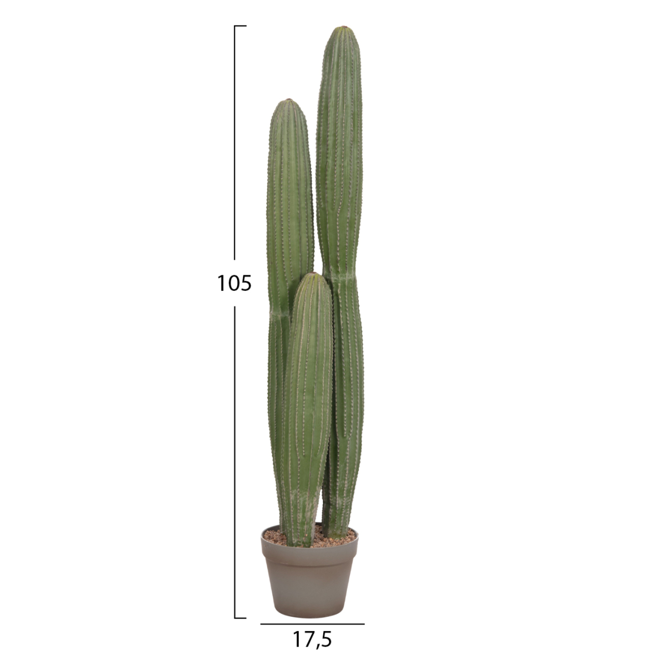 DECORATIVE SYNTHETIC PLANT IN POT HM4744 CACTUS Φ17.5x105Hcm. [2]