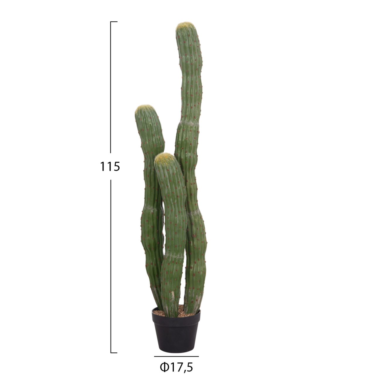 DECORATIVE SYNTHETIC PLANT IN POT HM4747 CACTUS Φ17.5x115Hcm. [2]