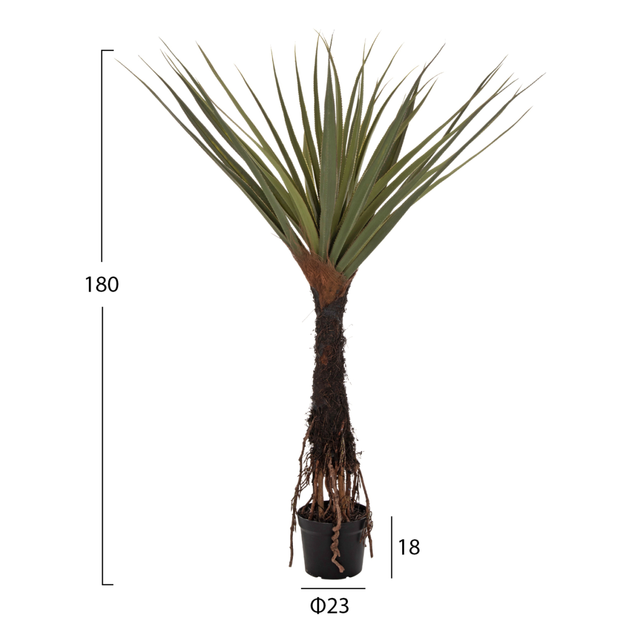 DECORATIVE SYNTHETIC PLANT IN POT HM7988 SISAL TREE Φ23x18-180Hcm. [2]