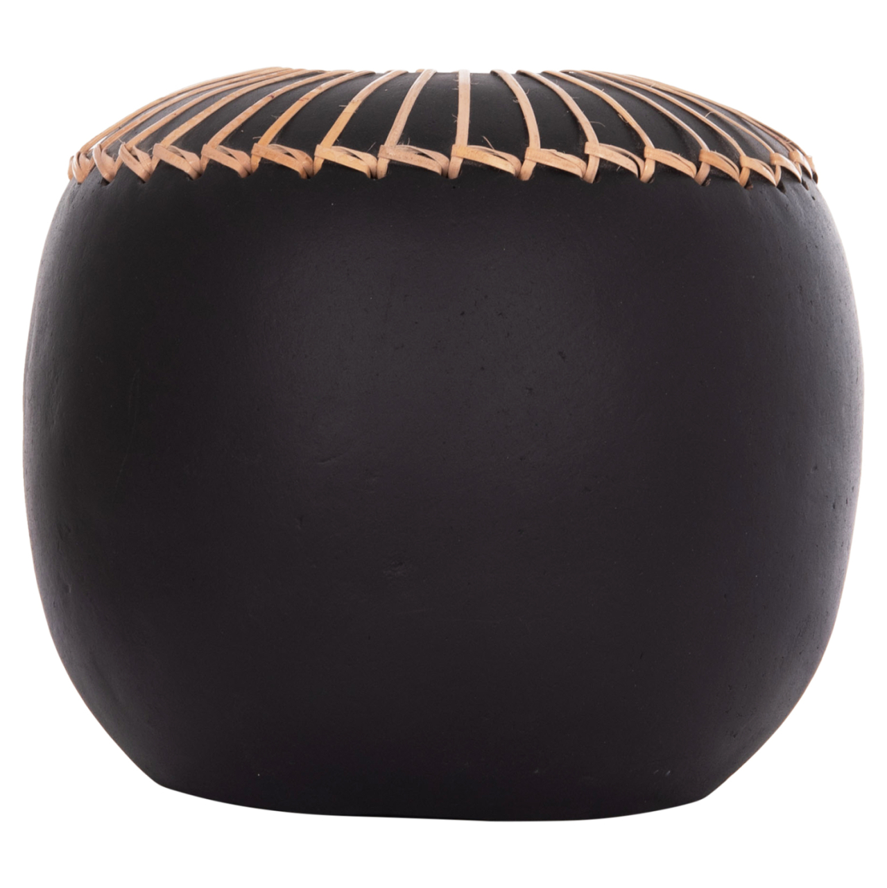 DECORATIVE TABLE VASE LENNOX HM4675.01L TERRACOTA IN BLACK--Φ22x20Hcm. [3]