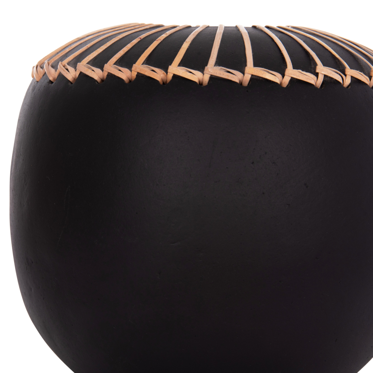 DECORATIVE TABLE VASE LENNOX HM4675.01L TERRACOTA IN BLACK--Φ22x20Hcm. [6]