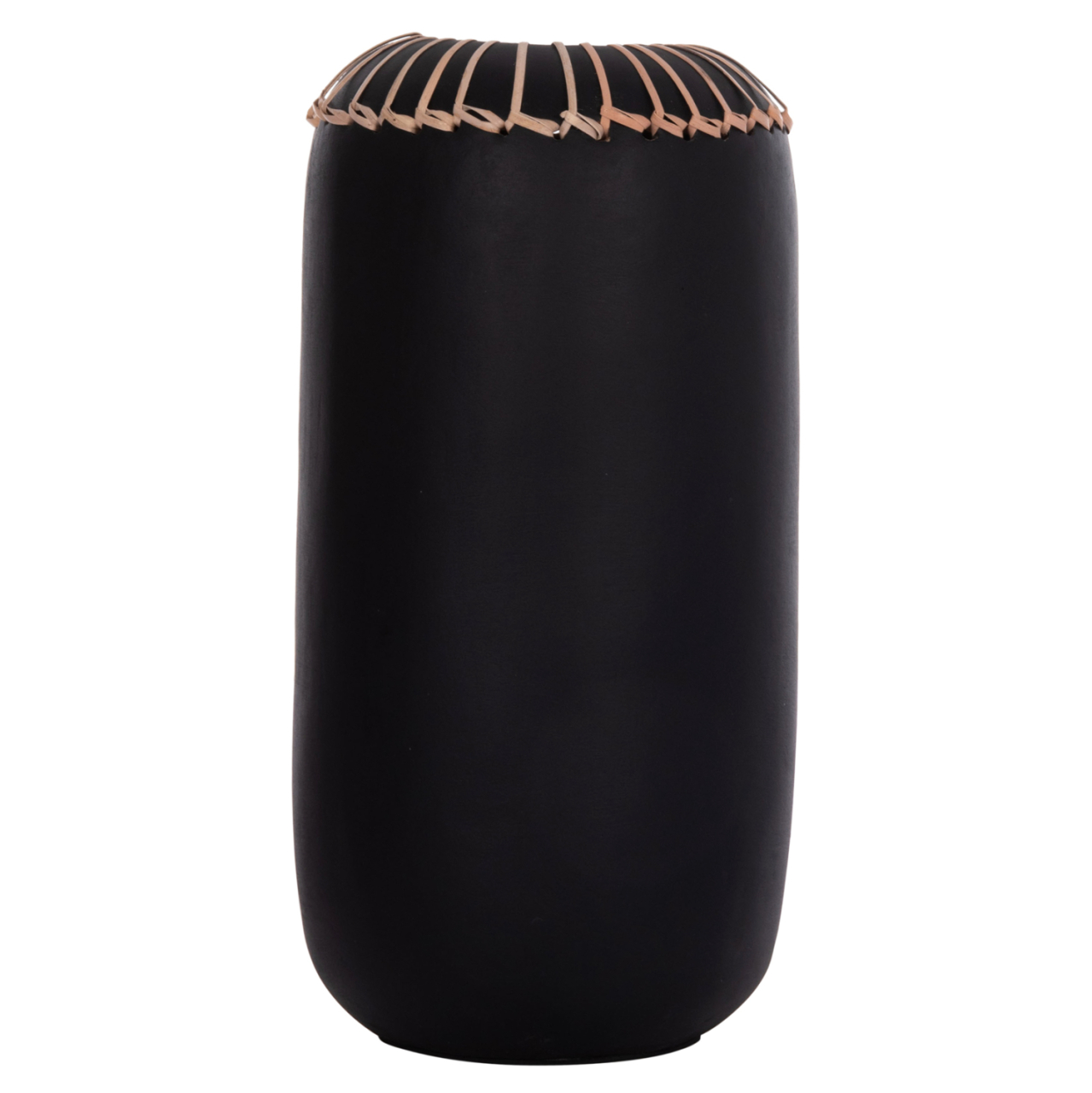 DECORATIVE TABLE VASE LENNOX HM4675.01S TERRACOTA IN BLACK--Φ18x33Hcm. [3]