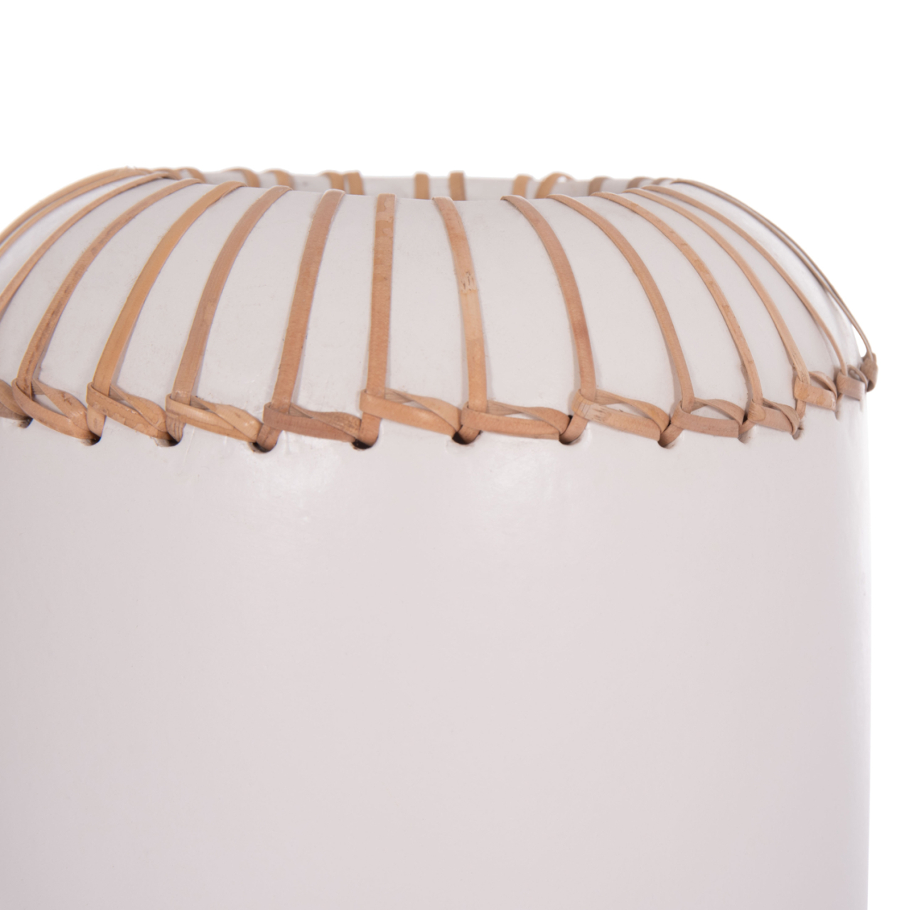 DECORATIVE TABLE VASE LENNOX HM4675.02S TERRACOTA IN WHITE--Φ18x33Hcm. [8]