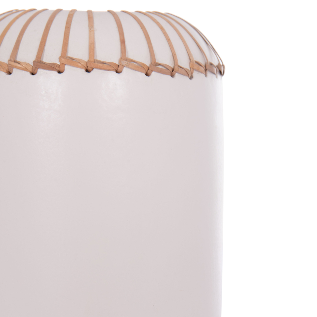 DECORATIVE TABLE VASE LENNOX HM4675.02S TERRACOTA IN WHITE--Φ18x33Hcm. [5]