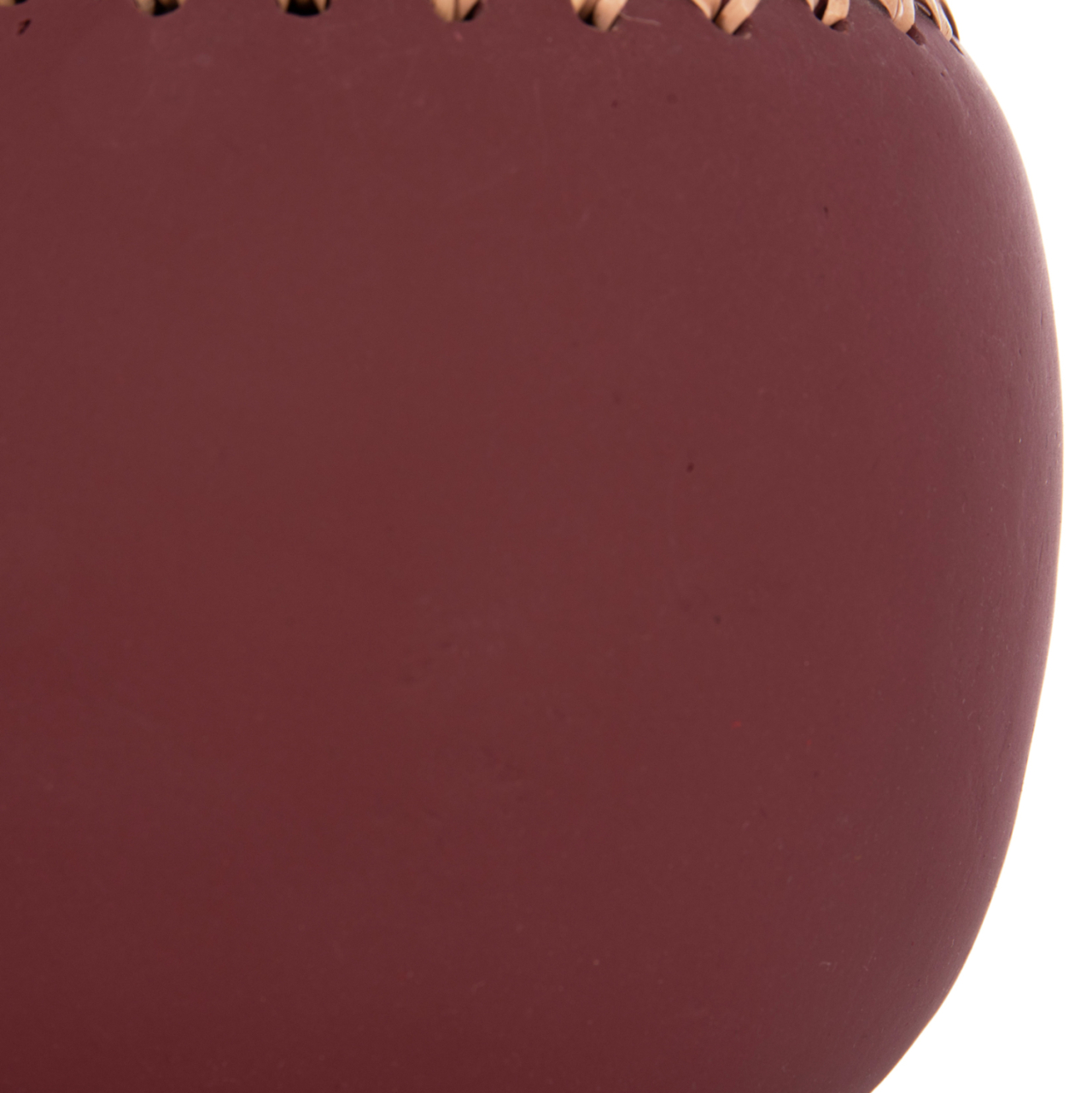 DECORATIVE TABLE VASE LENNOX HM4675.06L TERRACOTA IN MAROON RED--Φ22x20Hcm. [9]