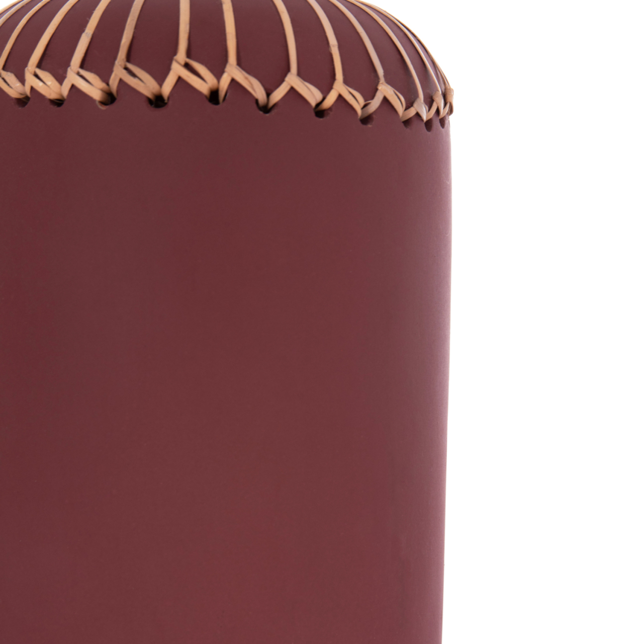 DECORATIVE TABLE VASE LENNOX HM4675.06S TERRACOTA IN MAROON RED--Φ18x33Hcm. [7]