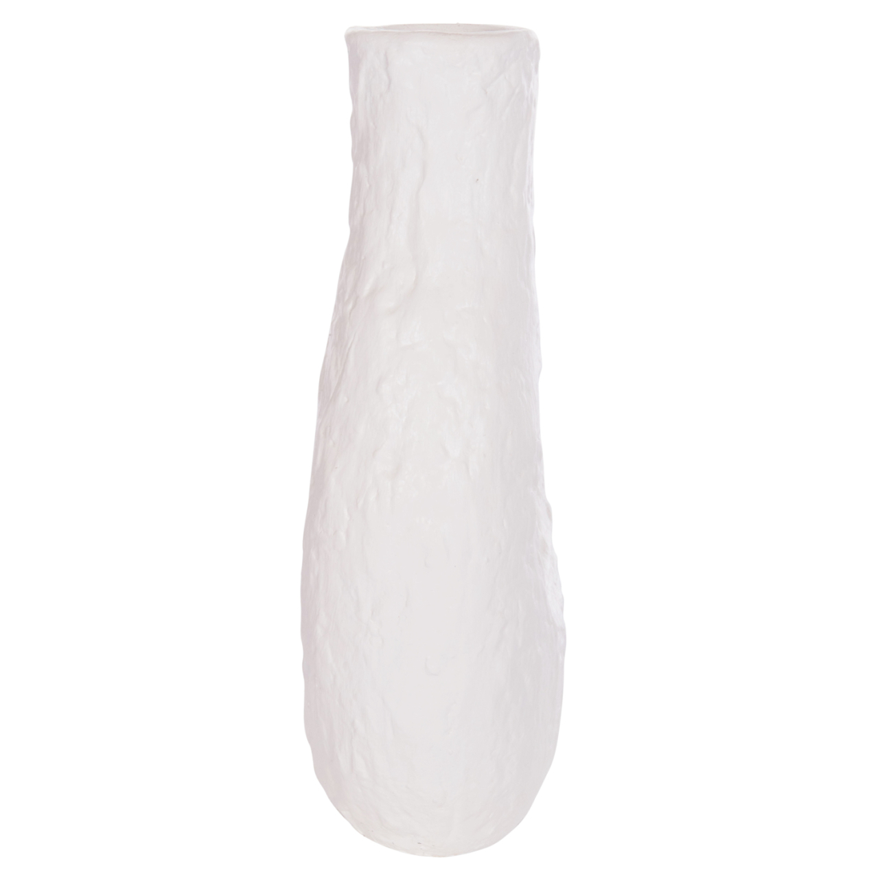 DECORATIVE TABLE VASE NAMENTIS HM4665.02L TERRACOTA IN WHITE COLOR--27x13.5x37Hcm. [7]