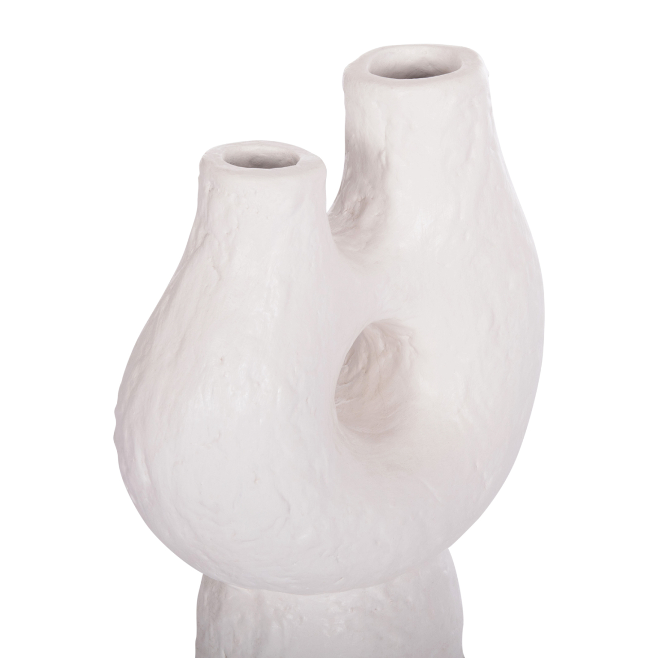 DECORATIVE TABLE VASE NAMENTIS HM4665.02S TERRACOTA IN WHITE COLOR--26x15x32.5Hcm. [4]