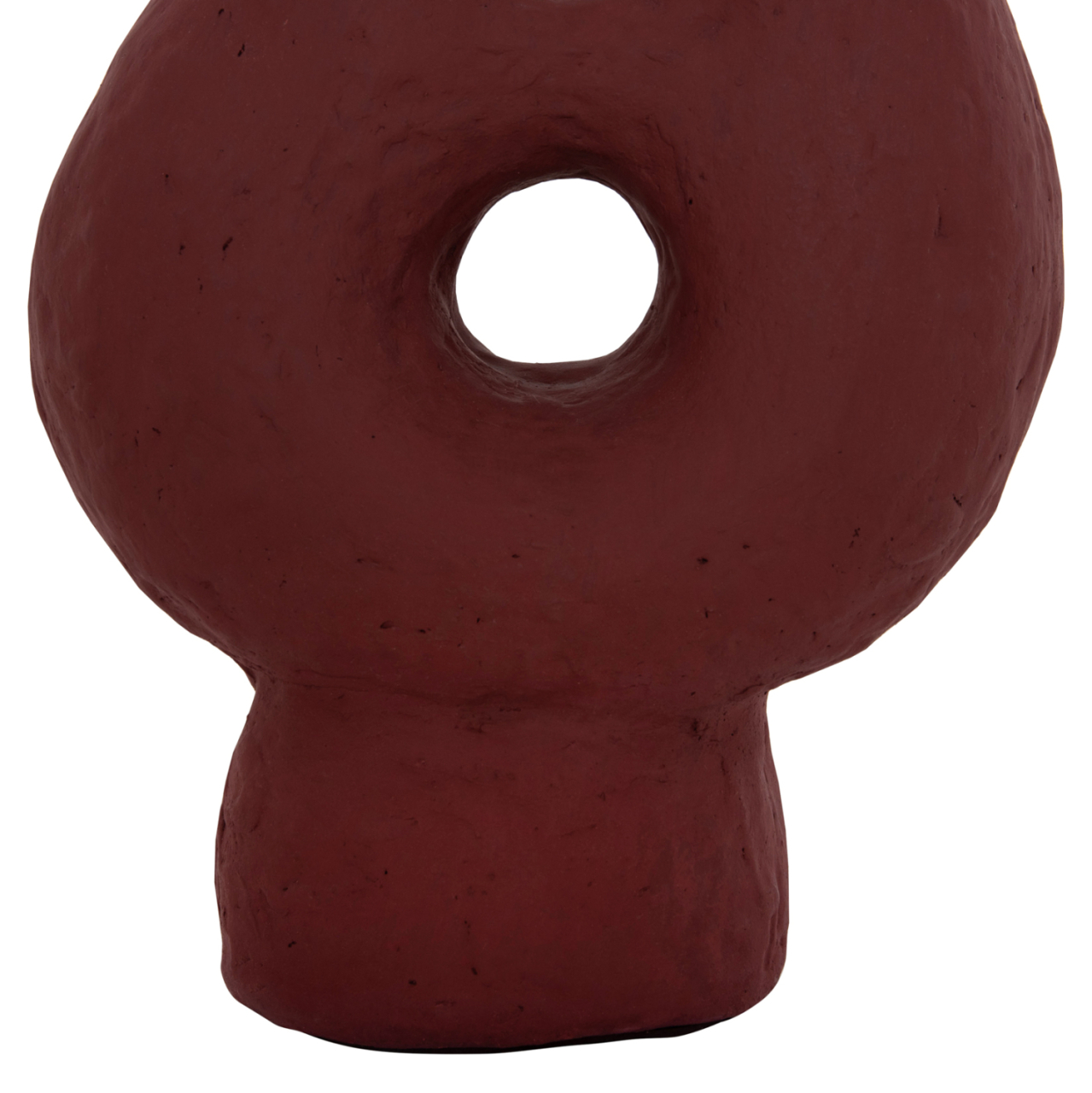 DECORATIVE TABLE VASE NAMENTIS HM4665.03S TERRACOTA IN MAROON RED COLOR--26x15x32.5Hcm. [7]