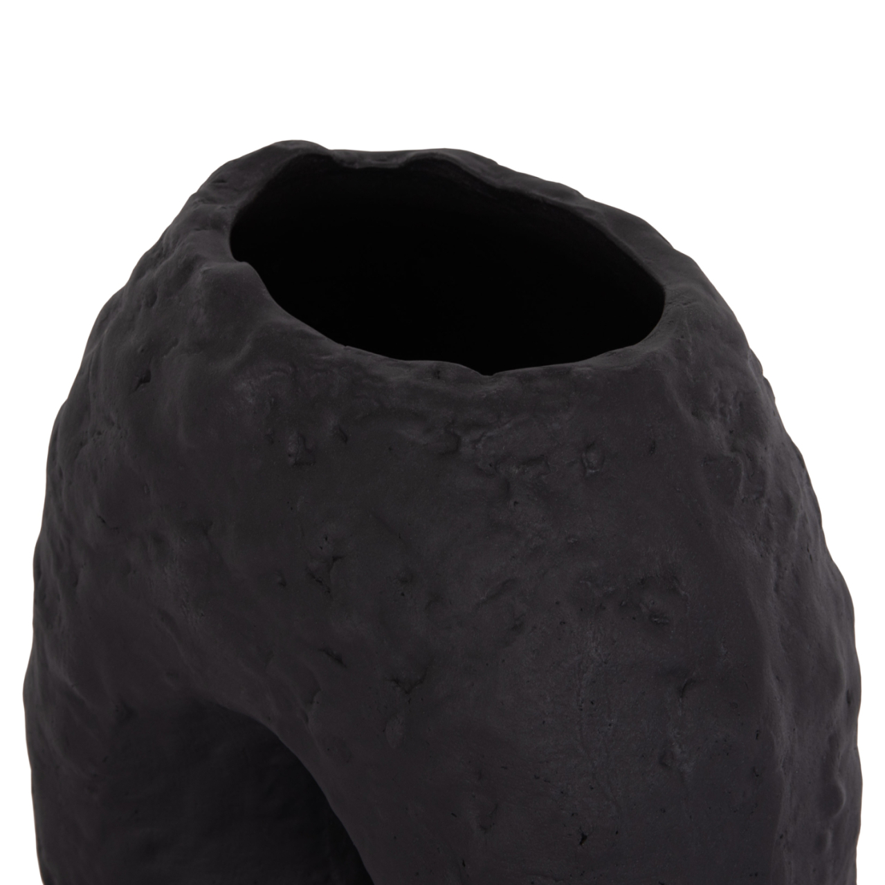 DECORATIVE TABLE VASE NAMENTIS HM4673.01L TERRACOTA IN BLACK COLOR--26.5x16x36.5Hcm. [9]