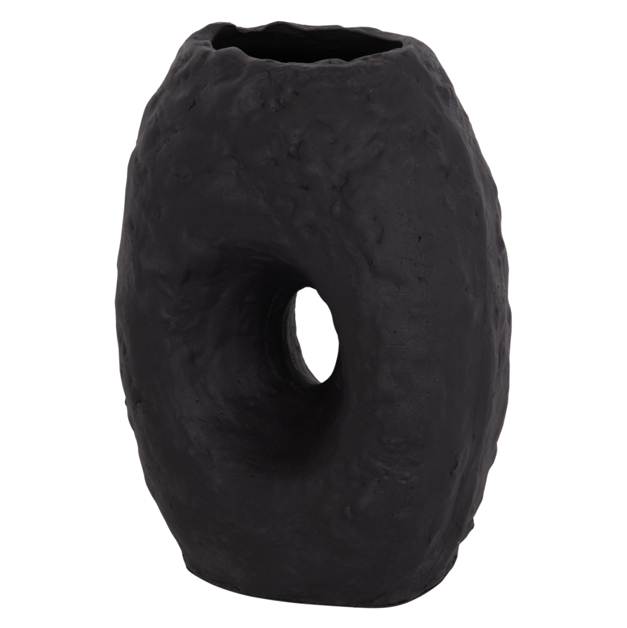 DECORATIVE TABLE VASE NAMENTIS HM4673.01L TERRACOTA IN BLACK COLOR--26.5x16x36.5Hcm. [8]