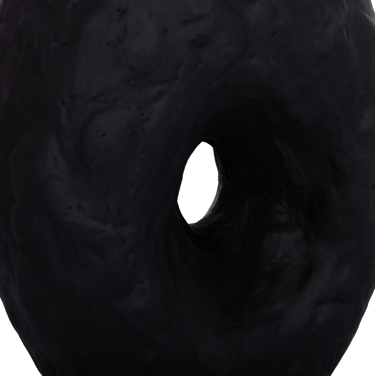 DECORATIVE TABLE VASE NAMENTIS HM4673.01S TERRACOTA IN BLACK COLOR--22x13x28Hcm. [7]