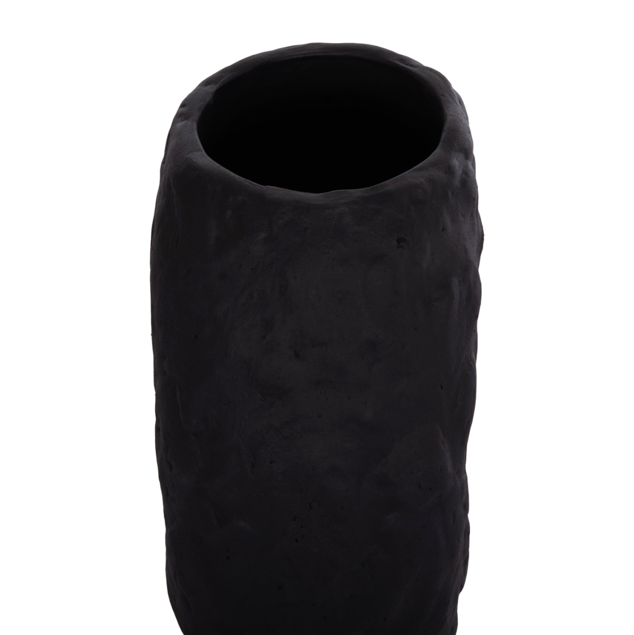 DECORATIVE TABLE VASE NAMENTIS HM4673.01S TERRACOTA IN BLACK COLOR--22x13x28Hcm. [8]