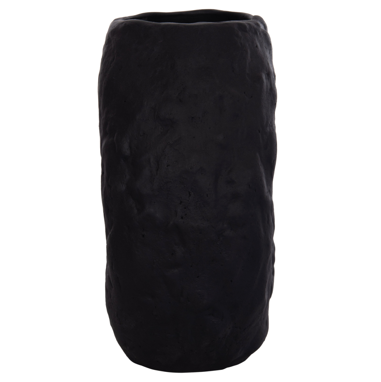 DECORATIVE TABLE VASE NAMENTIS HM4673.01S TERRACOTA IN BLACK COLOR--22x13x28Hcm. [4]
