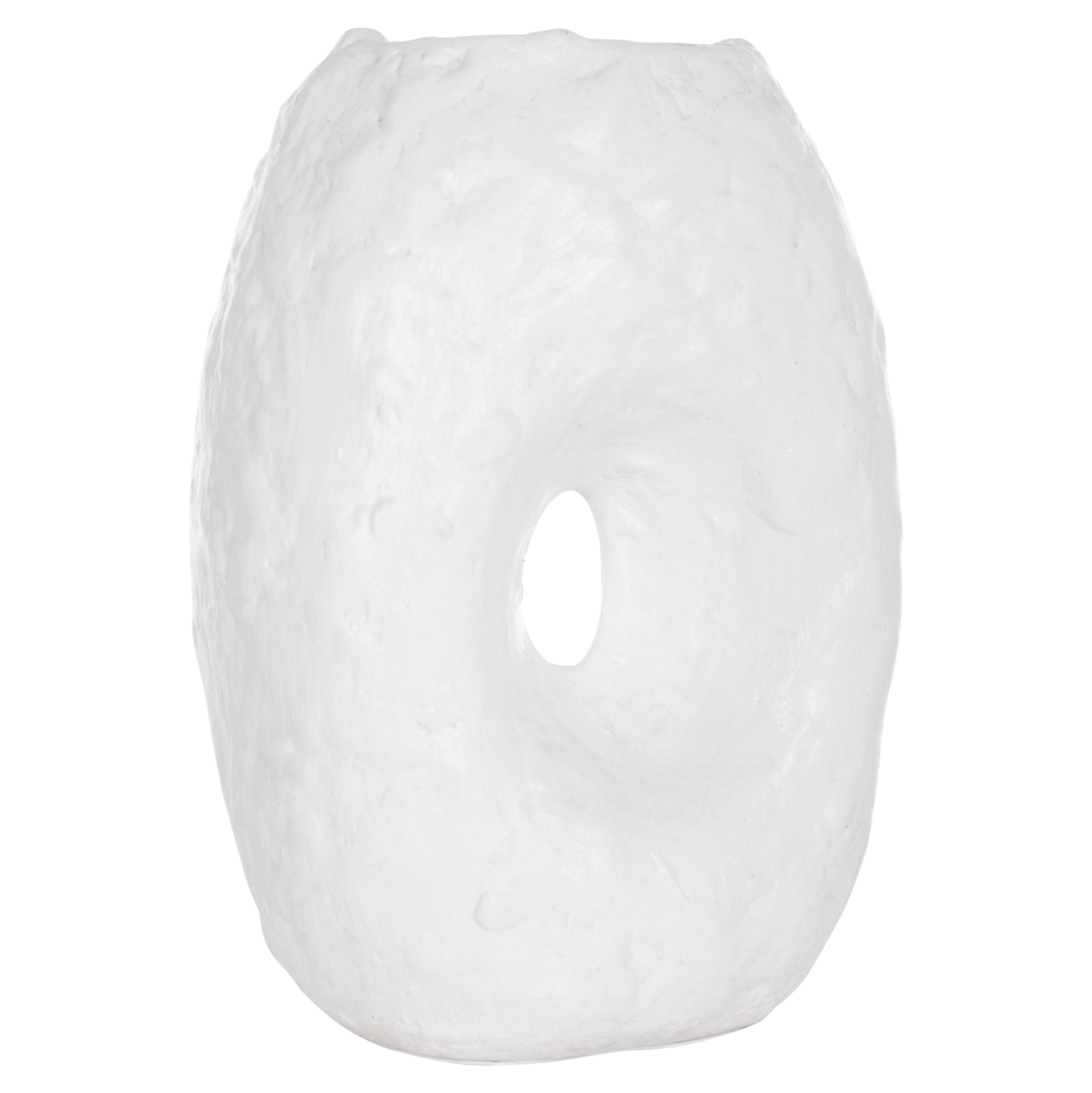 DECORATIVE TABLE VASE NAMENTIS HM4673.02L TERRACOTA IN WHITE COLOR--26.5x16x36.5Hcm. [1]