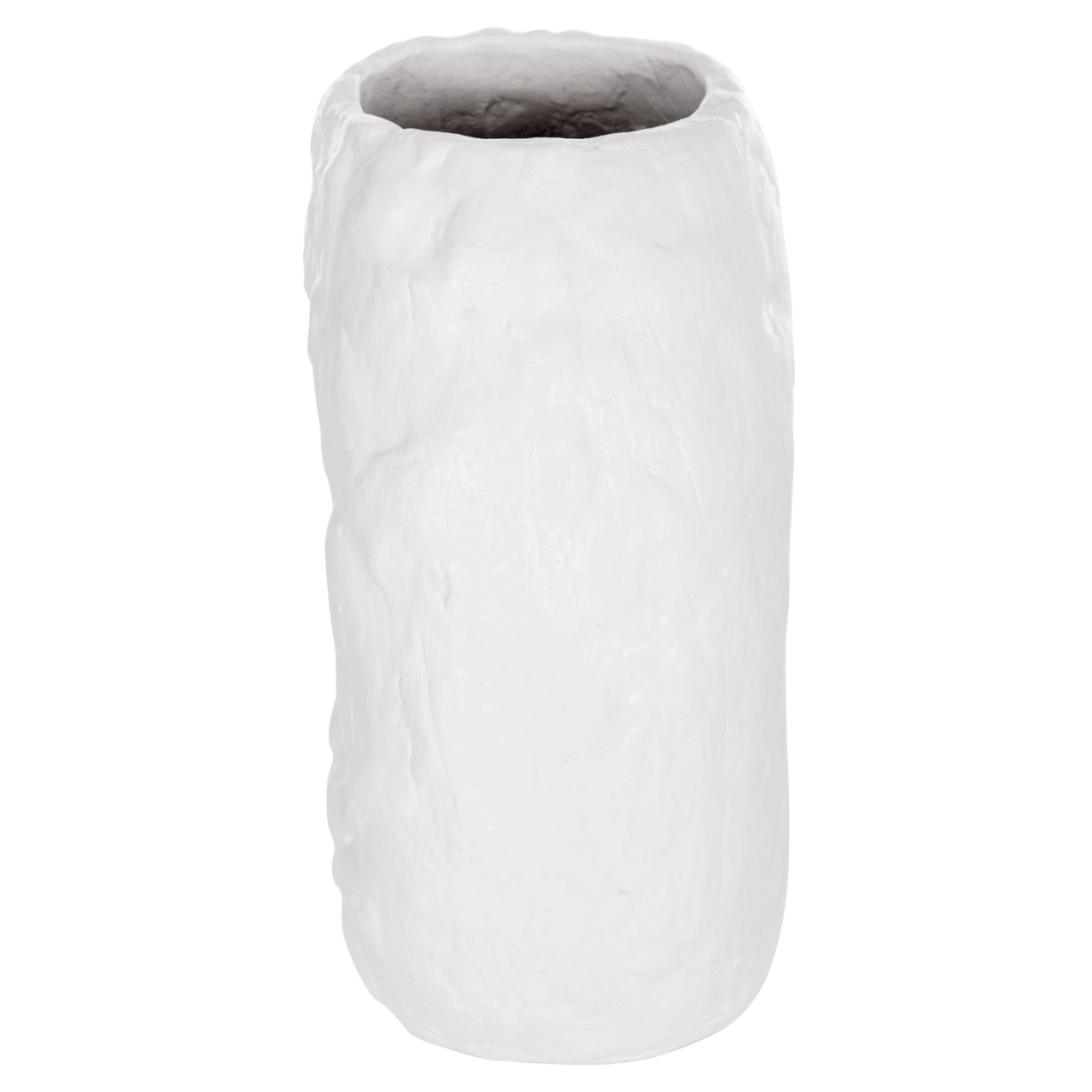 DECORATIVE TABLE VASE NAMENTIS HM4673.02S TERRACOTA IN WHITE COLOR--22x13x28Hcm. [4]