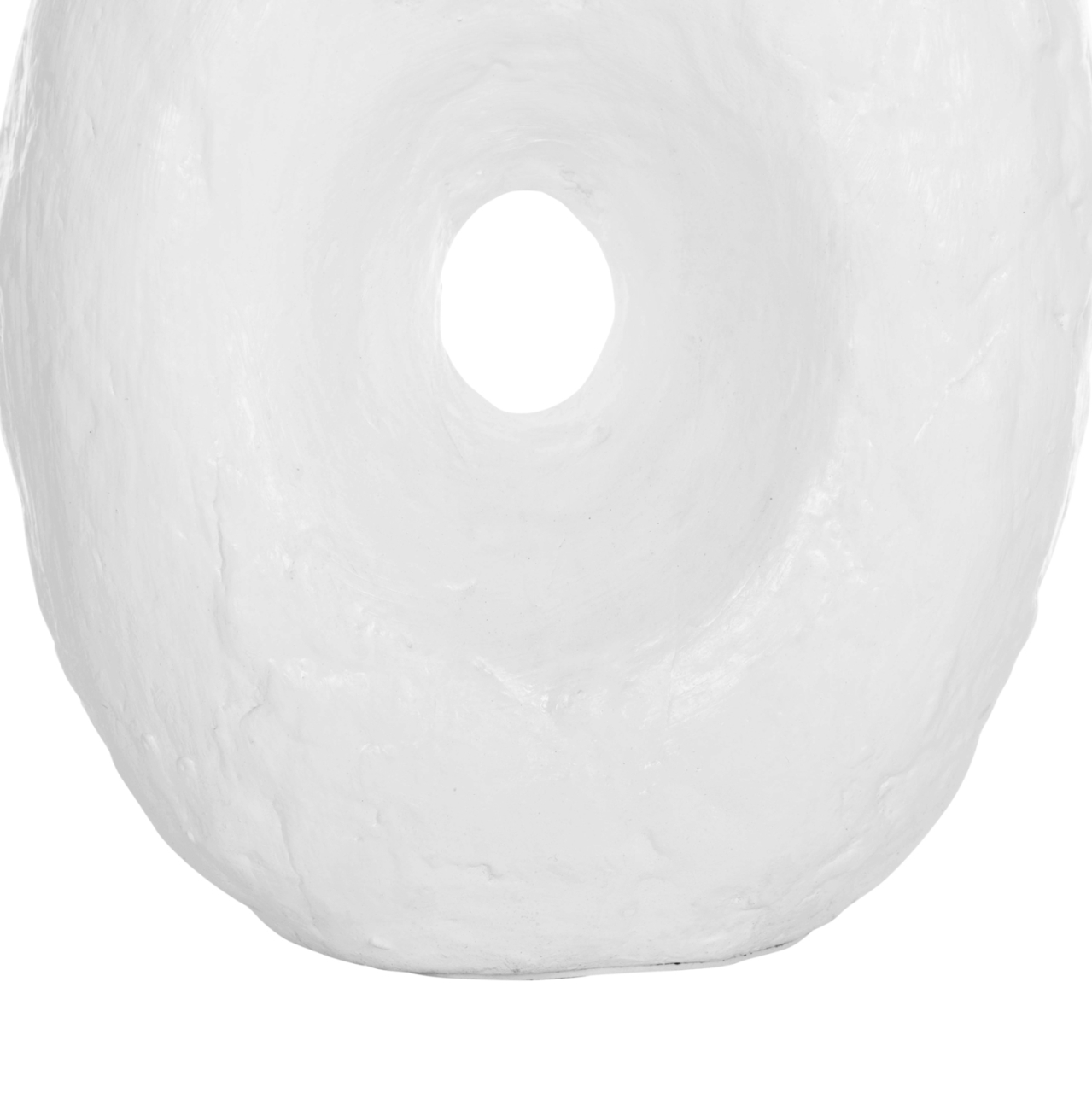 DECORATIVE TABLE VASE NAMENTIS HM4673.02S TERRACOTA IN WHITE COLOR--22x13x28Hcm. [6]