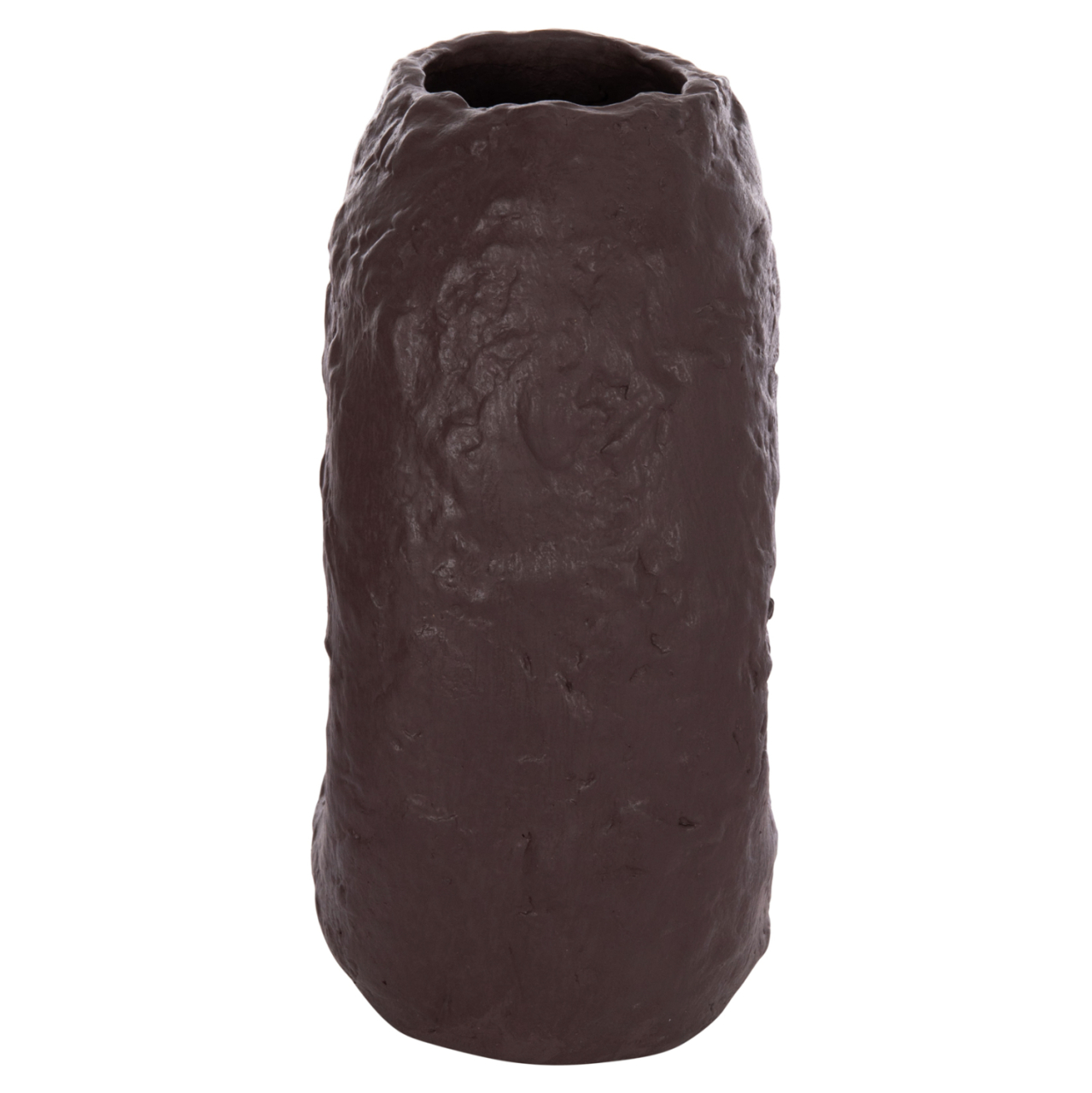 DECORATIVE TABLE VASE NAMENTIS HM4673.07L TERRACOTA IN CHOCOLATE COLOR--26.5x16x36.5Hcm. [5]