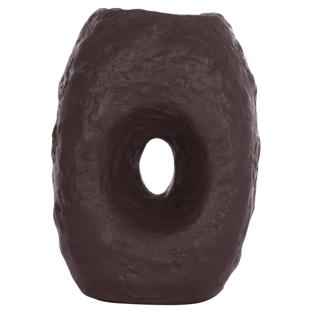 DECORATIVE TABLE VASE NAMENTIS HM4673.07L TERRACOTA IN CHOCOLATE COLOR--26.5x16x36.5Hcm. [3]