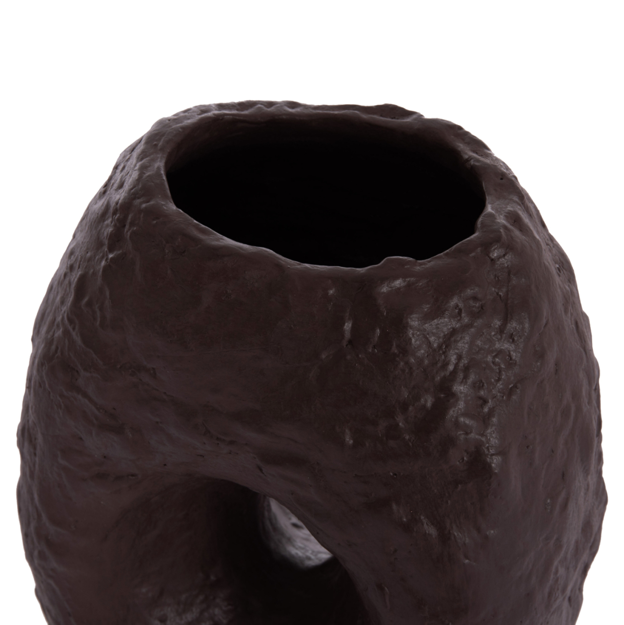 DECORATIVE TABLE VASE NAMENTIS HM4673.07L TERRACOTA IN CHOCOLATE COLOR--26.5x16x36.5Hcm. [9]