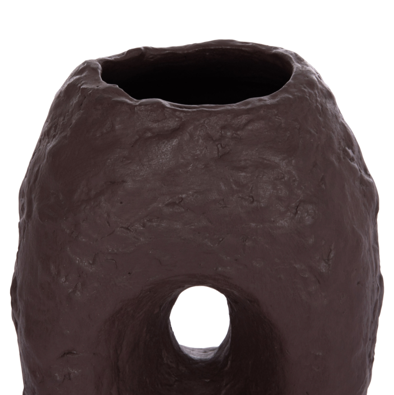DECORATIVE TABLE VASE NAMENTIS HM4673.07L TERRACOTA IN CHOCOLATE COLOR--26.5x16x36.5Hcm. [6]