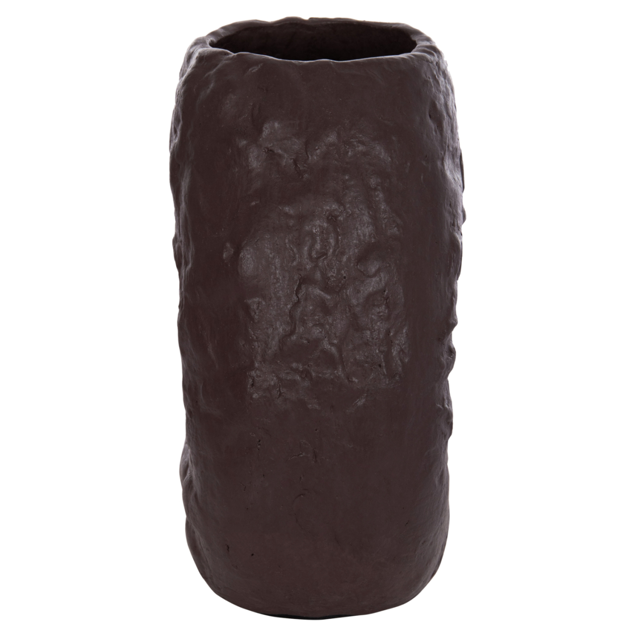 DECORATIVE TABLE VASE NAMENTIS HM4673.07S TERRACOTA IN CHOCOLATE COLOR--22x13x28Hcm. [4]