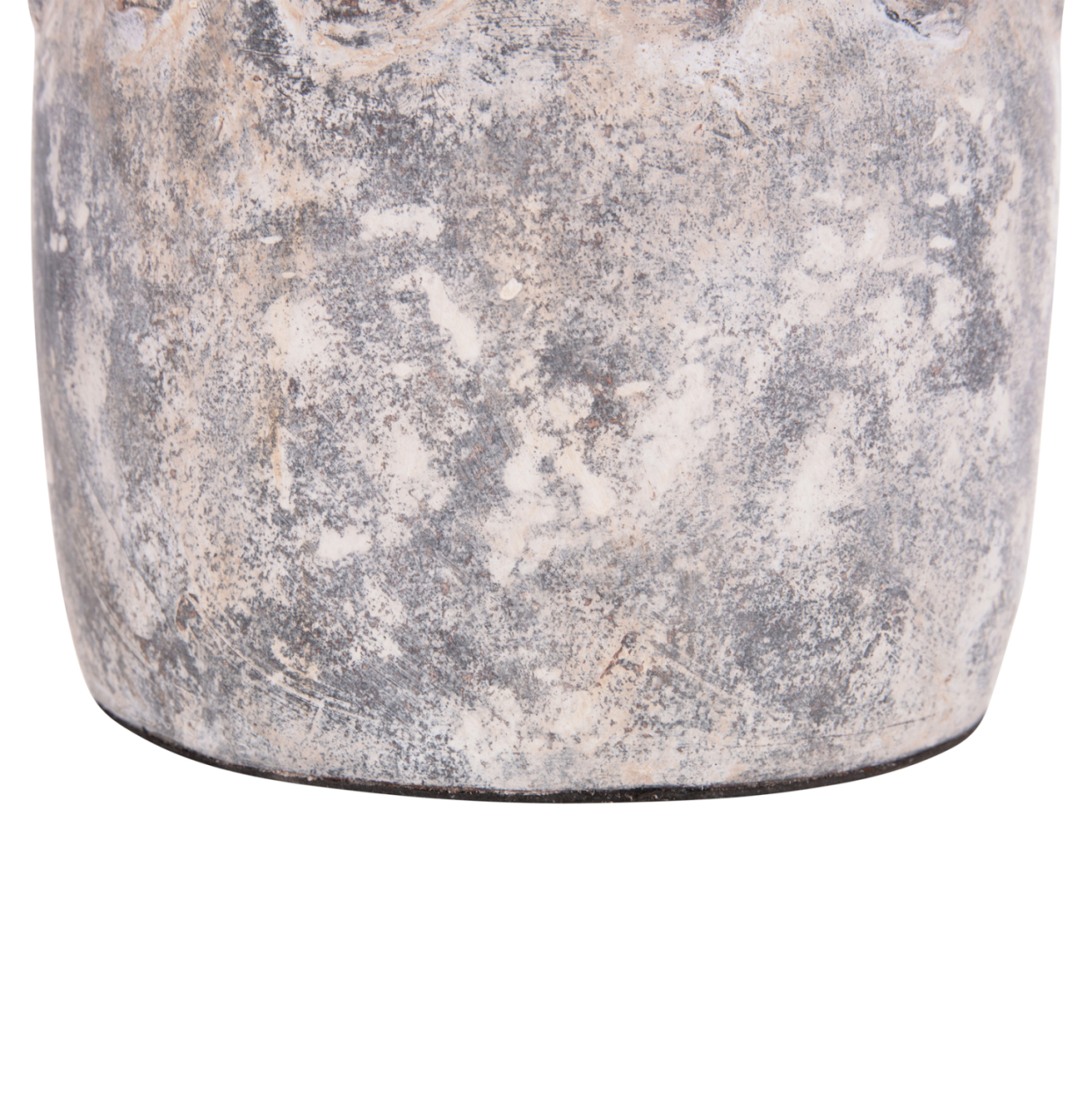 DECORATIVE TABLE VASE VERMO HM4392 TERRACOTTA IN GREY Φ20x19Hcm. [6]