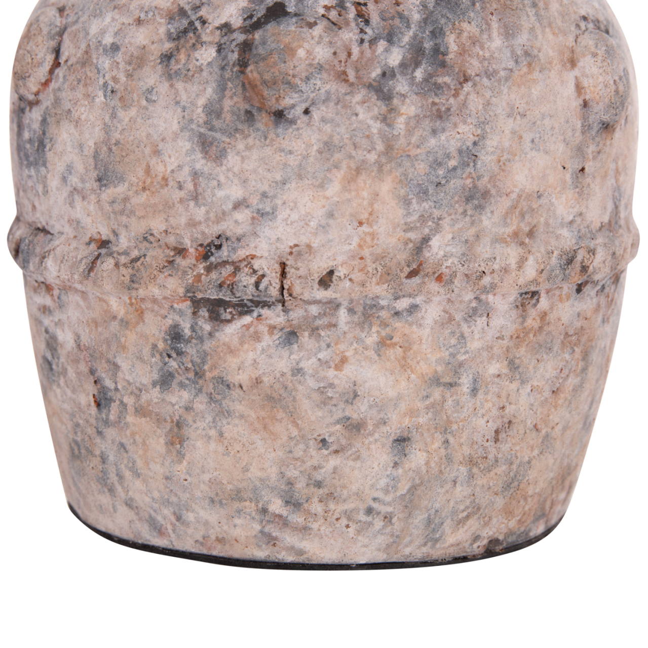 DECORATIVE TABLE VASE VERMO HM4395 TERRACOTTA IN BRUSHED GREY Φ17x19Hcm. [7]