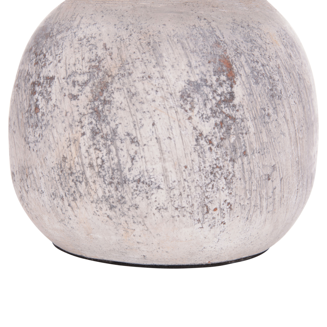 DECORATIVE TABLE VASE VERMO HM4396 TERRACOTTA IN LIGHT GREY Φ18x19Hcm. [7]