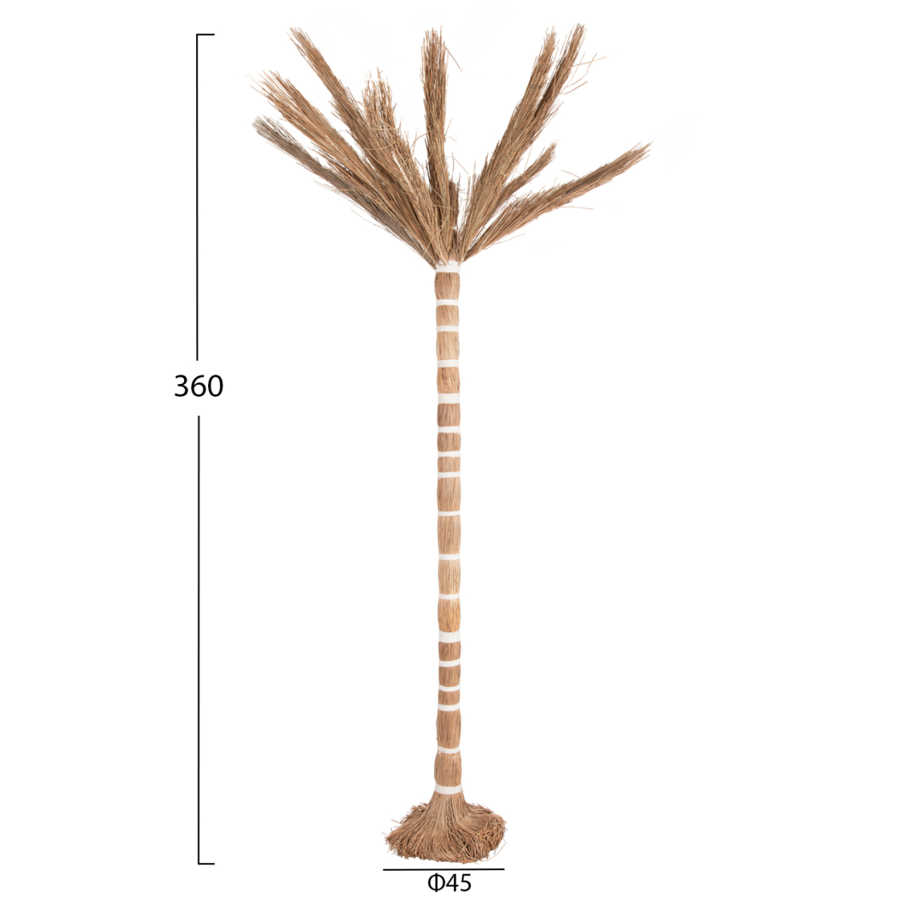 DECORATIVE TREE TROPIC HM4322 COCONUT-STYLE MADE OF MENDONG GRASS 360Hcm. [2]