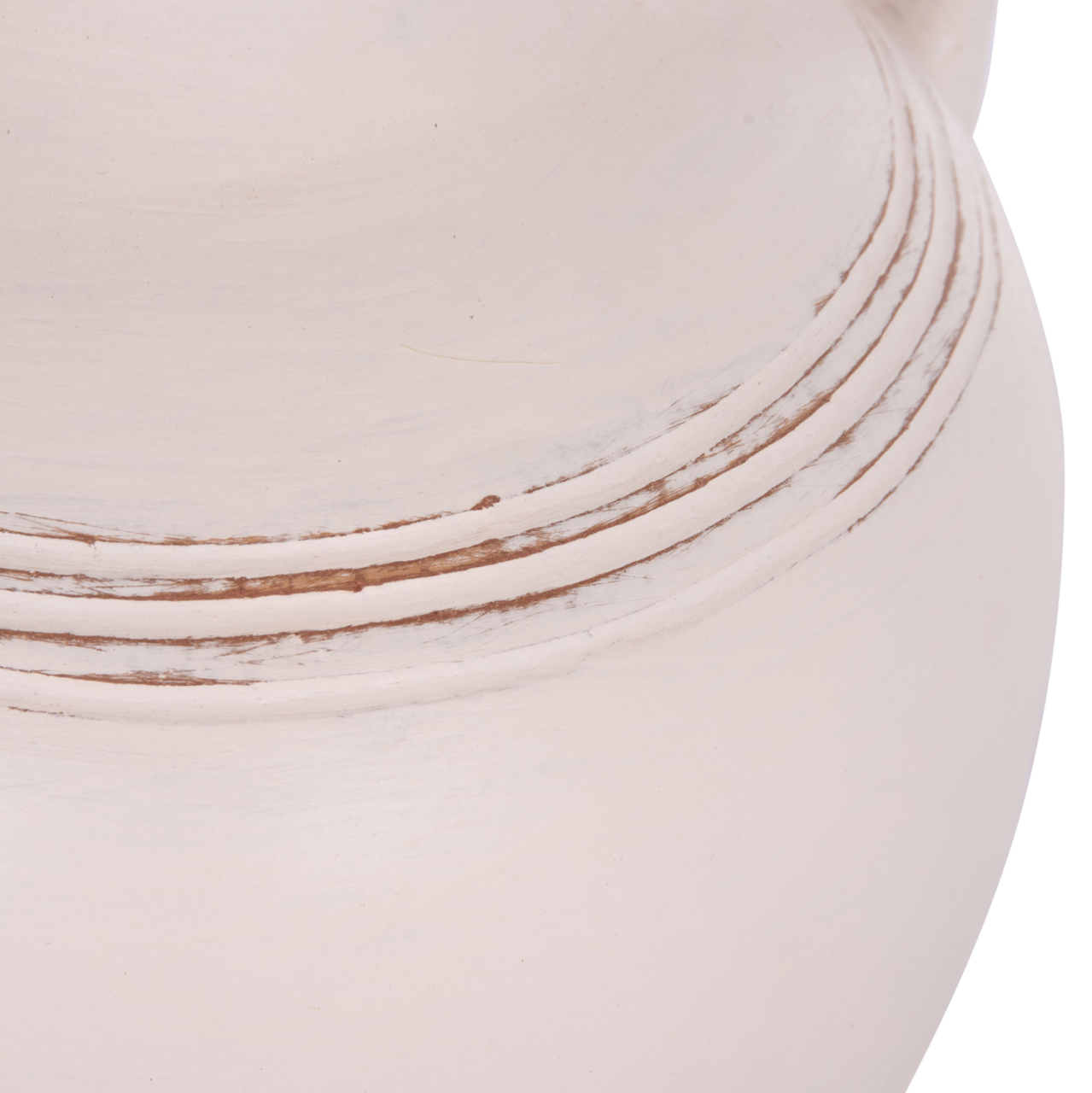 DECORATIVE VASE (AMPHORA) FEAX HM4676.02L TERRACOTA IN WHITE--35x35x58Hcm. [7]