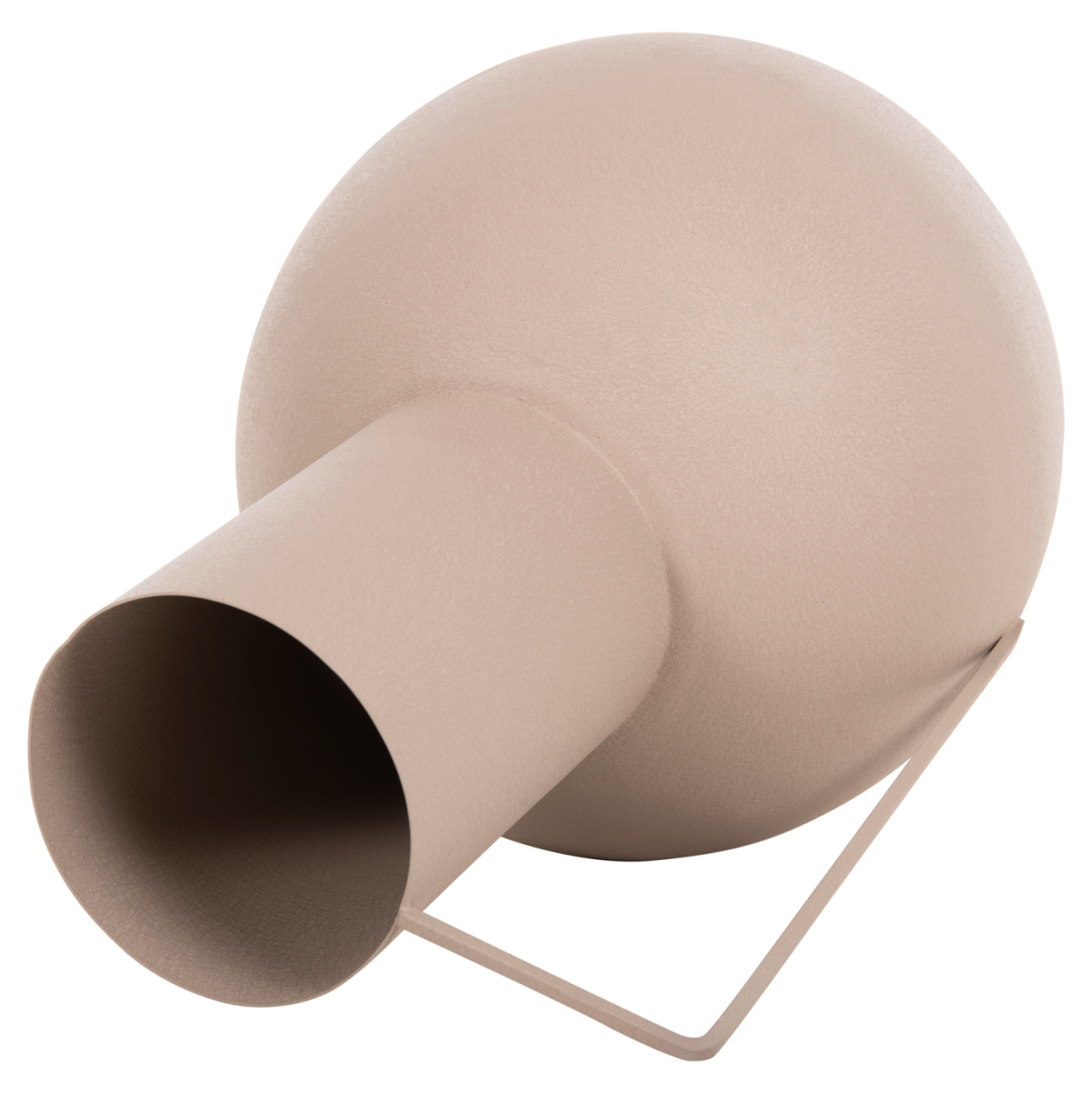 DECORATIVE VASE FLAGON HM4259.01 METAL IN ECRU Φ34x54Hcm. [5]