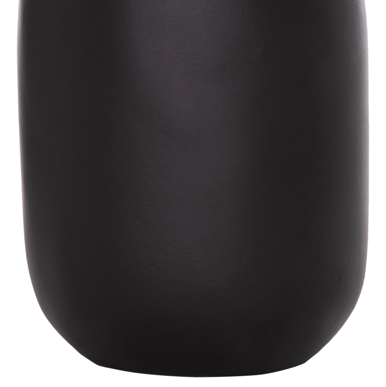 DECORATIVE VASE MIBO HM4688.01M TERRACOTTA IN BLACK--HANDLES NATURAL RATTAN Φ16.5x26Hcm. [6]