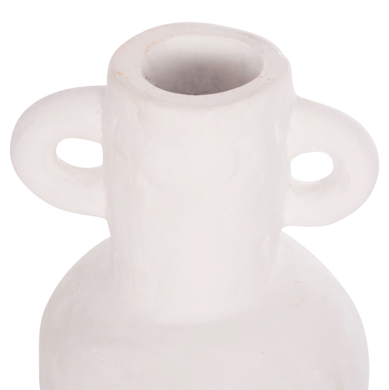 DECORATIVE VASE SERIES CLAYVON HM4406 TERRACOTTA IN WHITE COLOR Φ14x20Hcm. [9]